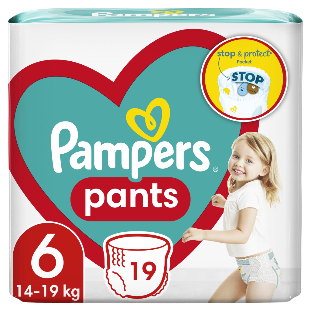 Підгузки Pampers трусики Pants Giant Розмір 6 (14-19 кг) 19 шт (8006540067802) - зображення 1