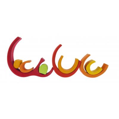 Конструктор Nic дерев'яний Будинок Арка червоний (NIC523040) - зображення 4