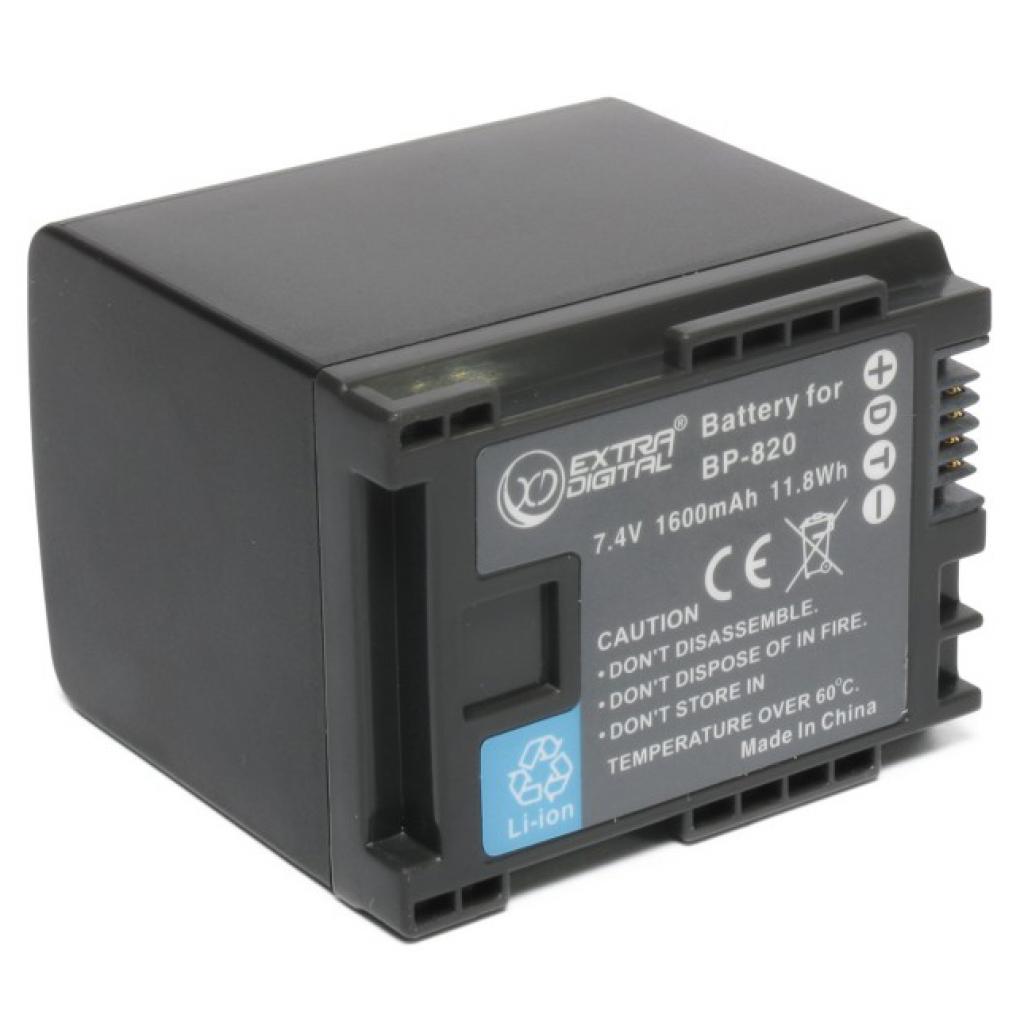 Акумулятор до фото/відео Extradigital Canon BP-820 (BDC1305) - зображення 1