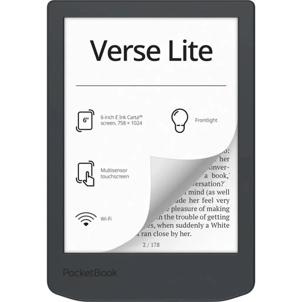 Електронна книга Pocketbook 619 Verse Lite, Midnight Grey (PB619-T-CIS) - зображення 1