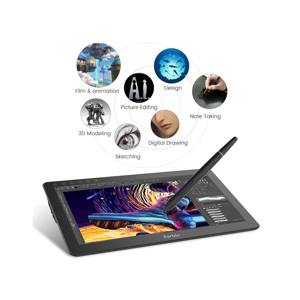 Планшет-монітор Parblo Coast 16 Pro (COAST16PRO) - зображення 6