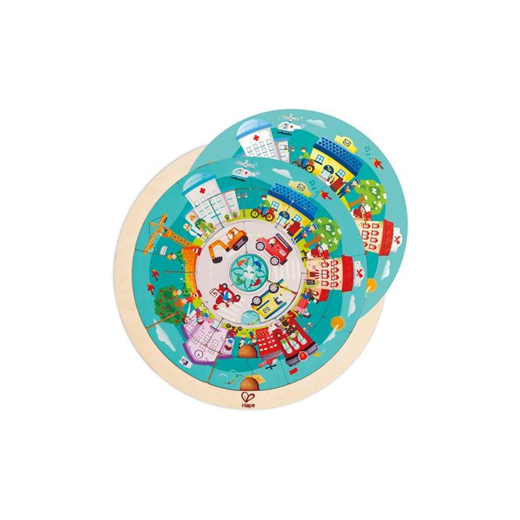 Пазл Hape дерев'яний Місто професій (E1624) - зображення 2