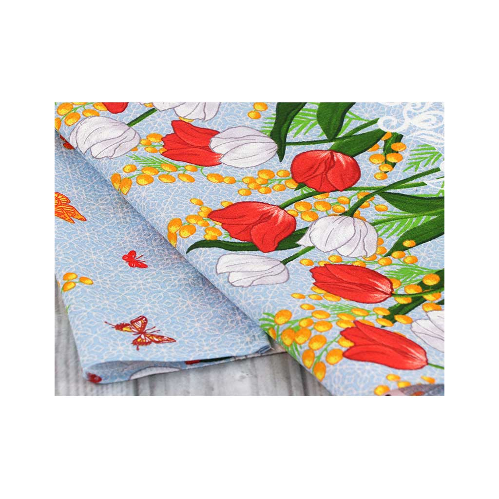 Рушник Руно вафельний набивний Весняні квіти -1, 45х80 см (202.15_Весняні квіти_1) - изображение 3