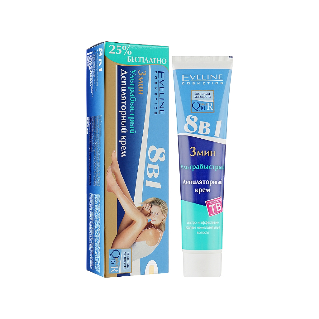 Крем для депіляції Eveline Cosmetics Ультрашвидкий 8 в 1 125 мл (5907609313133) - изображение 1
