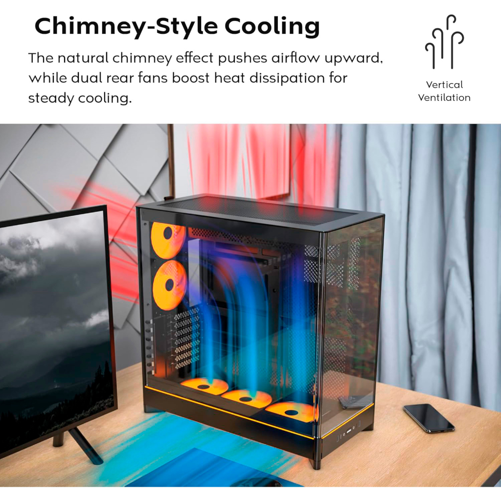 Корпус для ПК MONTECH HS02 PRO (B) - зображення 11