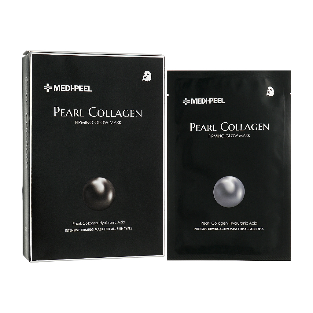 Маска для обличчя Medi-Peel Pearl Collagen Firming Glow Mask 25 мл 10 шт. (8809409345376) - зображення 3