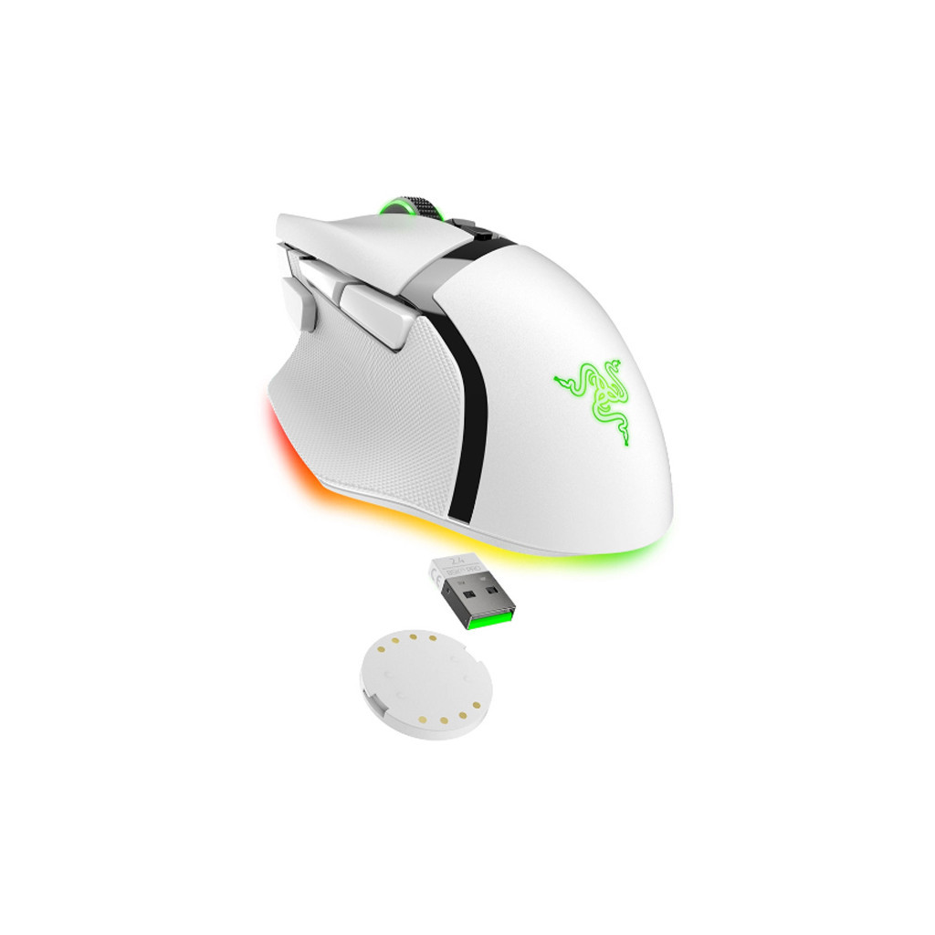 Мишка Razer Basilisk V3 Pro Wireless/Bluetooth White (RZ01-04620200-R3G1) - зображення 2