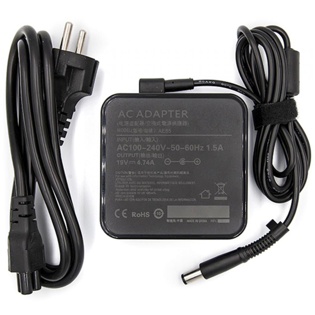 Блок живлення до ноутбуку PowerPlant HP 220V, 19V 90W 4.74A (7.4*5.0) wall mount (WM-HP90F7450) - зображення 2