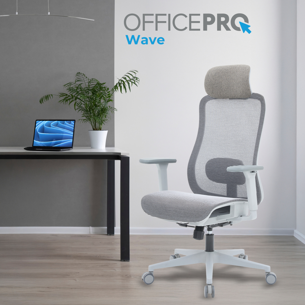Офісне крісло OfficePro Wave OC670-G-G-G (OC670-G-G-G) - зображення 9