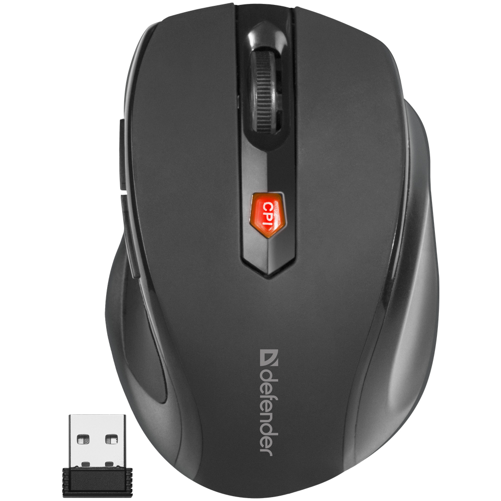 Мишка Defender Ultra MM-315 Wireless Black (52315) - зображення 5