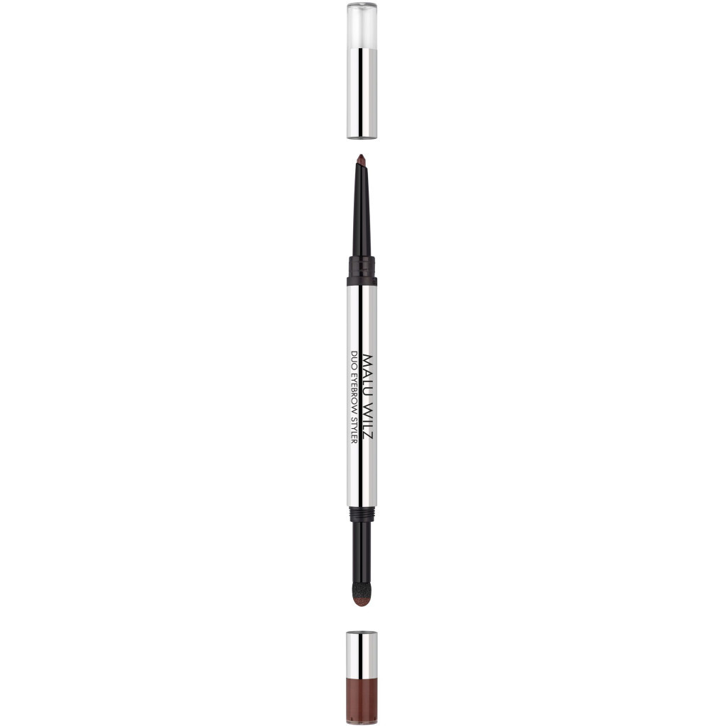 Олівець для брів Malu Wilz Duo Eyebrow Styler 08 - Dark Brown (4043993438685) - зображення 2