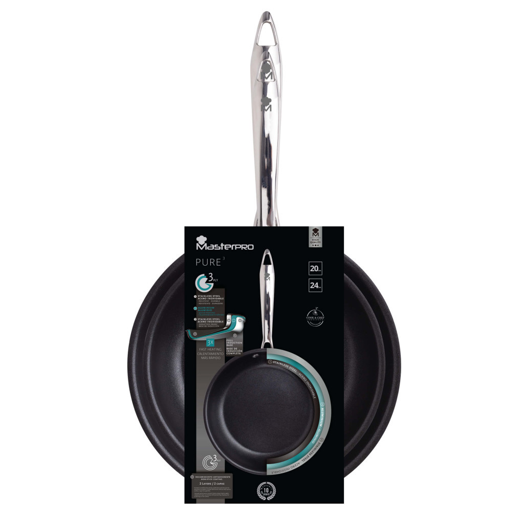 Набір сковорідок MasterPro Pure 20 / 24 см 2 шт (BGEU-5506) - зображення 5