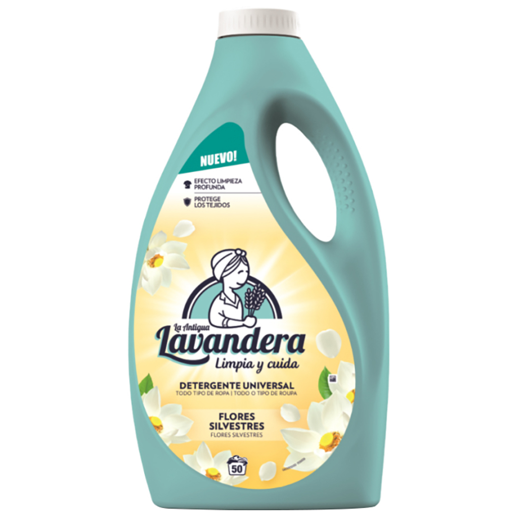 Гель для прання La Antigua Lavandera Польові квіти 2.5 л (8435495826736) - зображення 1