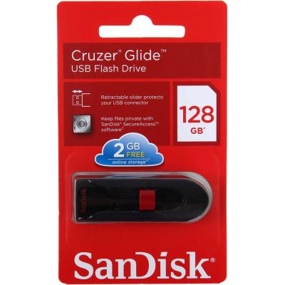 USB флеш накопичувач SanDisk 128GB Cruzer Glide Black USB 3.0 (SDCZ600-128G-G35) - зображення 5