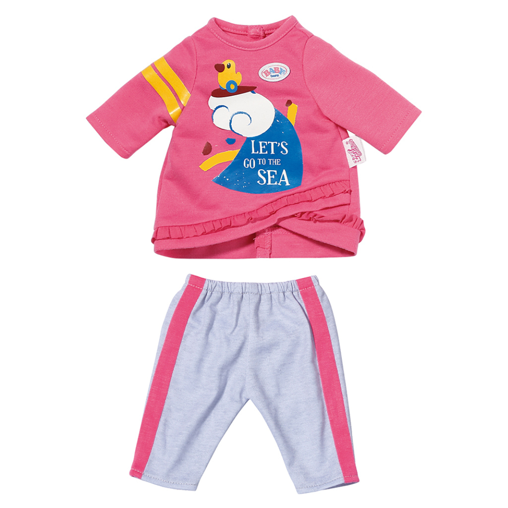 Аксесуар до ляльки Zapf Одяг для ляльки Baby Born Рожевий костюмчик 36 см (831892) - зображення 1