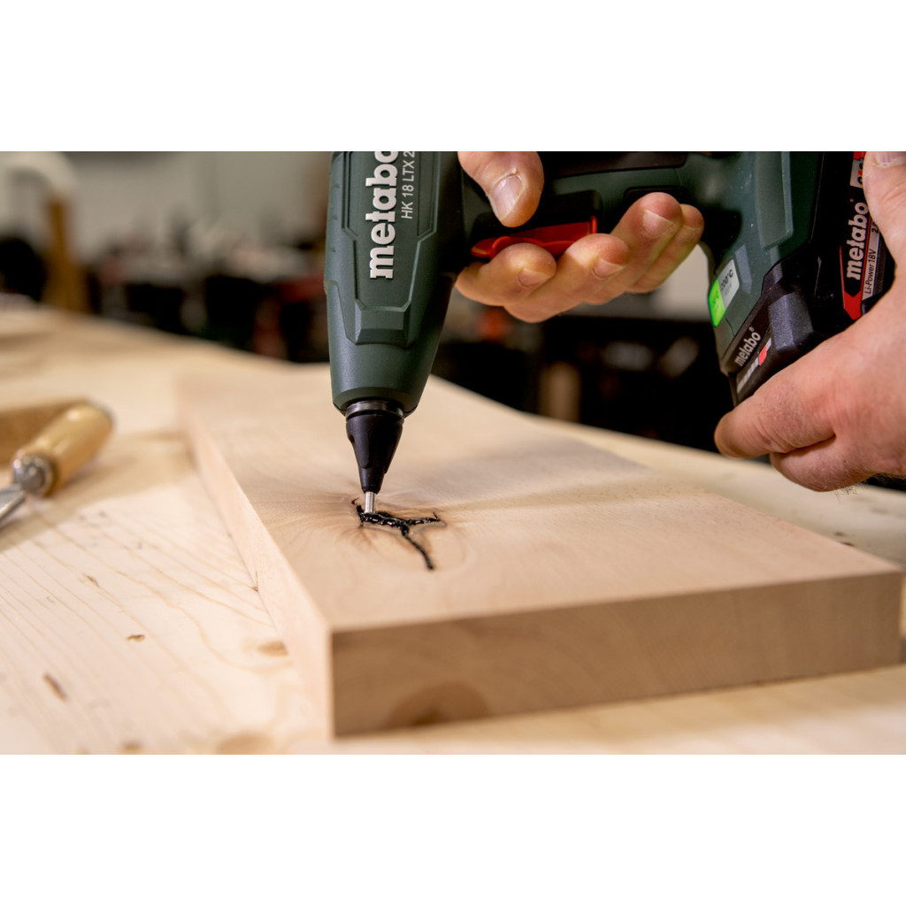 Клейовий пістолет Metabo HK 18 LTX 20, 18В, стрижні 11мм, подача 20г/хв (без АКБ та ЗП) (600797850) - изображение 5