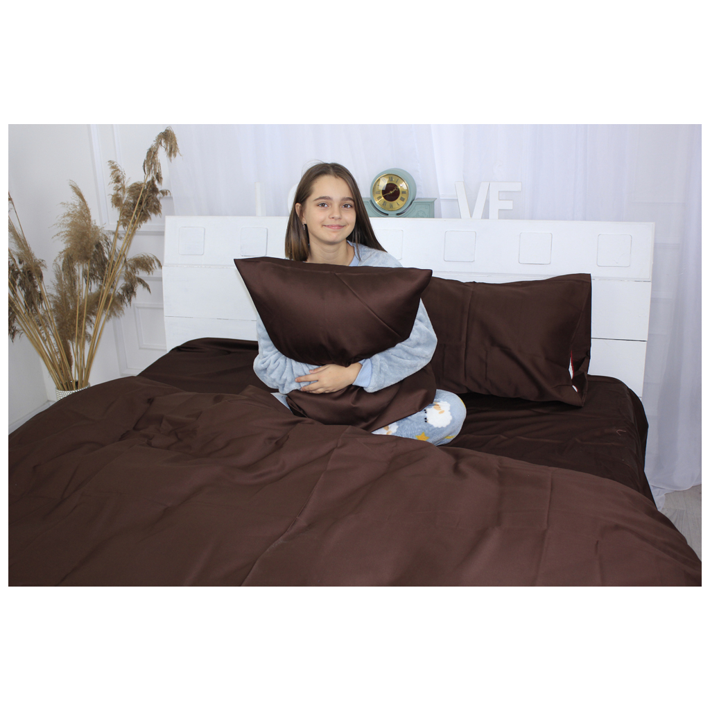 Постільна білизна MirSon Сатин Premium Cacao 0211 160х220 (2200001479180) - зображення 5