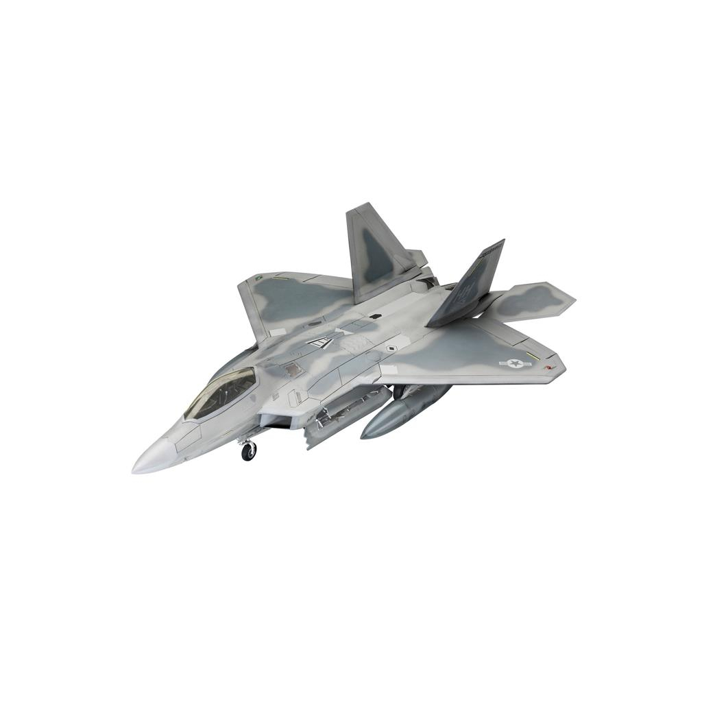 Збірна модель Revell Літак Lockheed Martin F-22A Raptor рівень 4 масштаб 1:72 (RVL-63858) - изображение 2