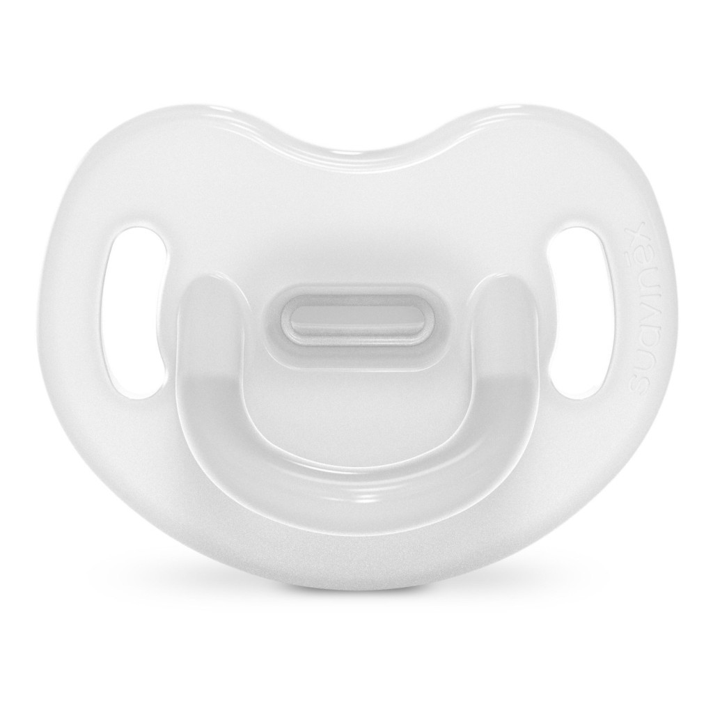 Пустушка Suavinex Colour Essence 6-18 міс, анатомічна силіконова, прозора (308081) - зображення 1