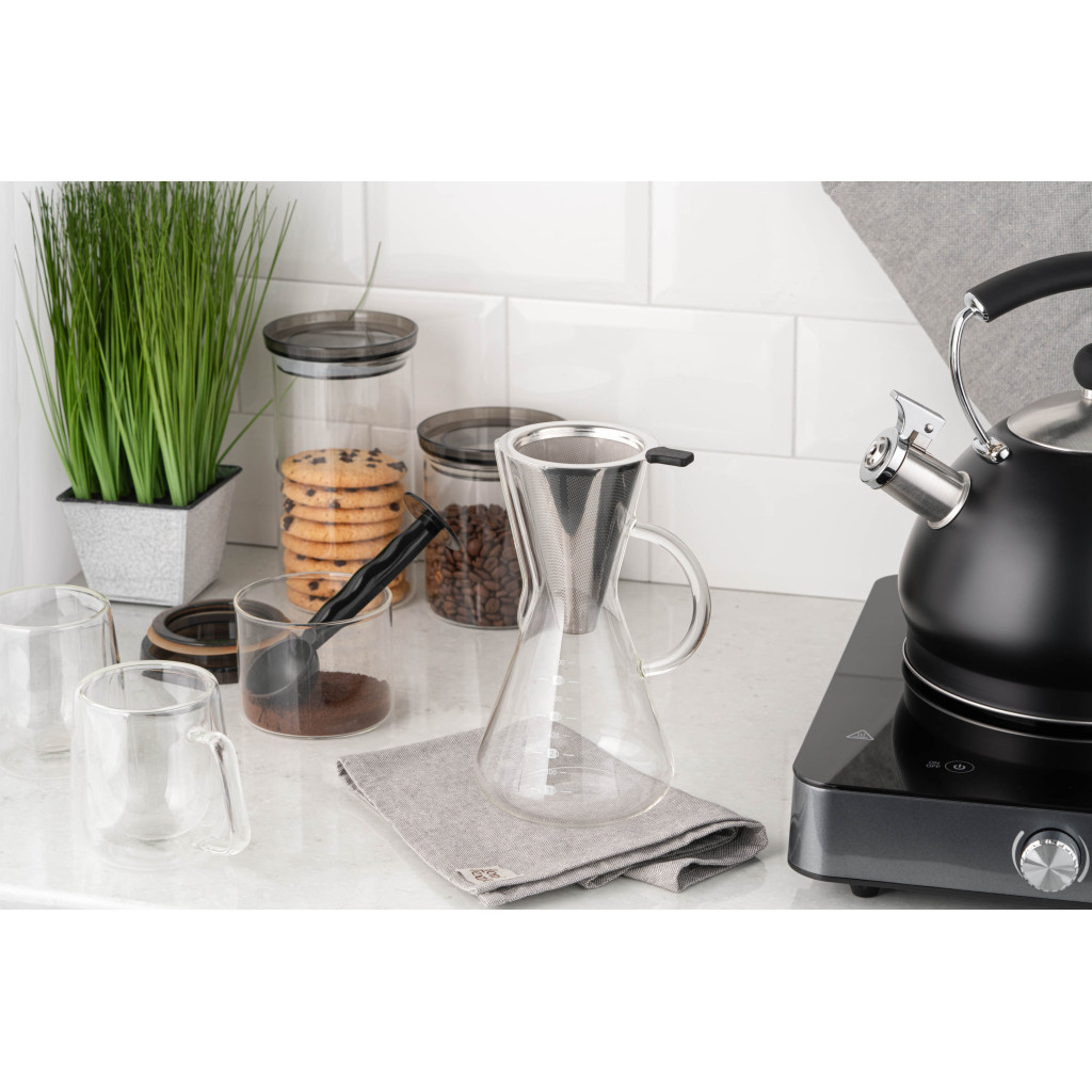 Заварник Ardesto Кемекс для кави Black Mars 600 мл (AR0706CM) - зображення 2