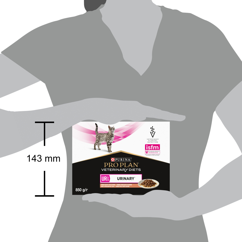 Вологий корм для кішок Purina Pro Plan Veterinary Diets UR ST/OX Urinary З лососем 10 x 85 г (8445290093851) - зображення 12