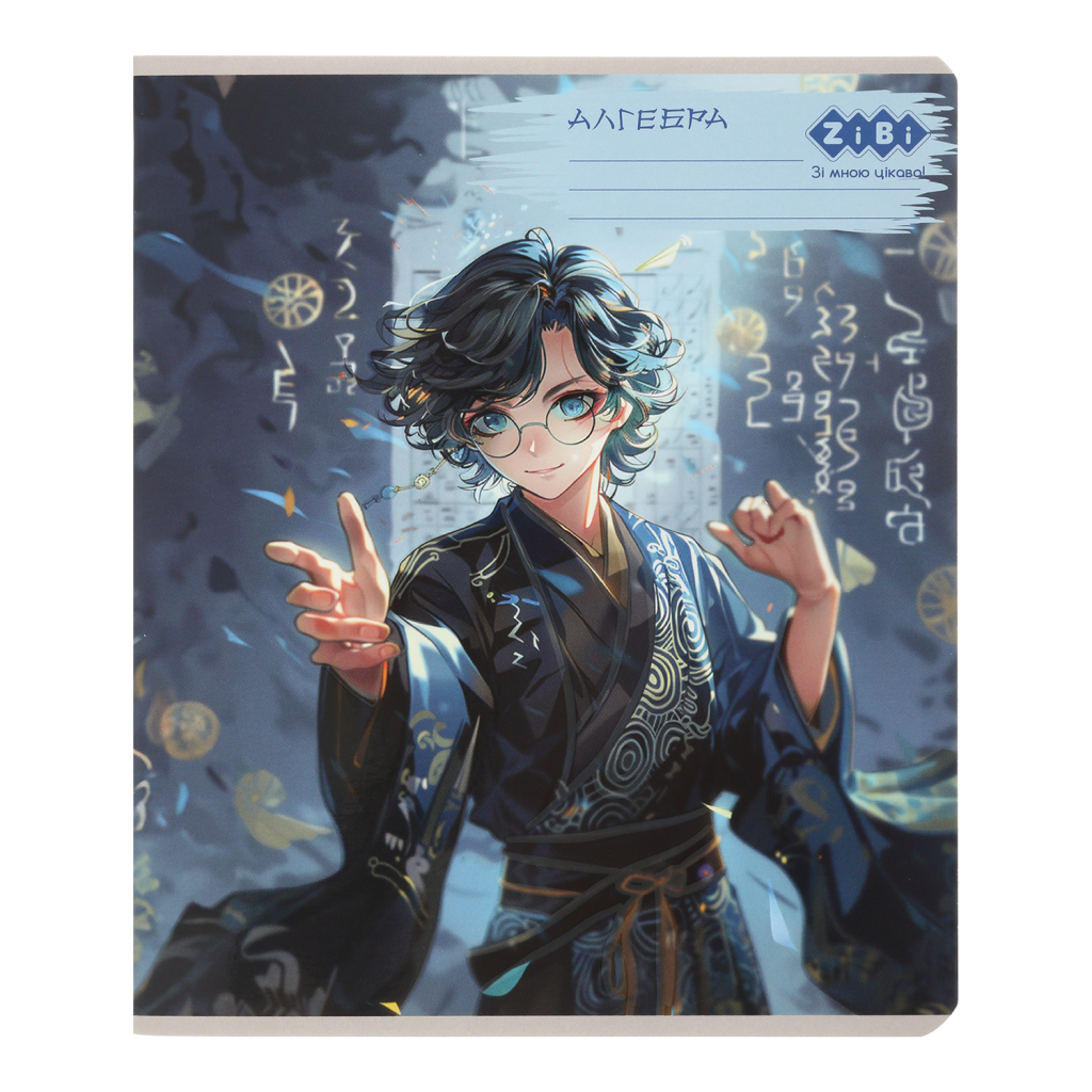 Зошит ZiBi предметний ANIME 48 аркушів клітинка, алгебра (ZB.1704-02) - зображення 1