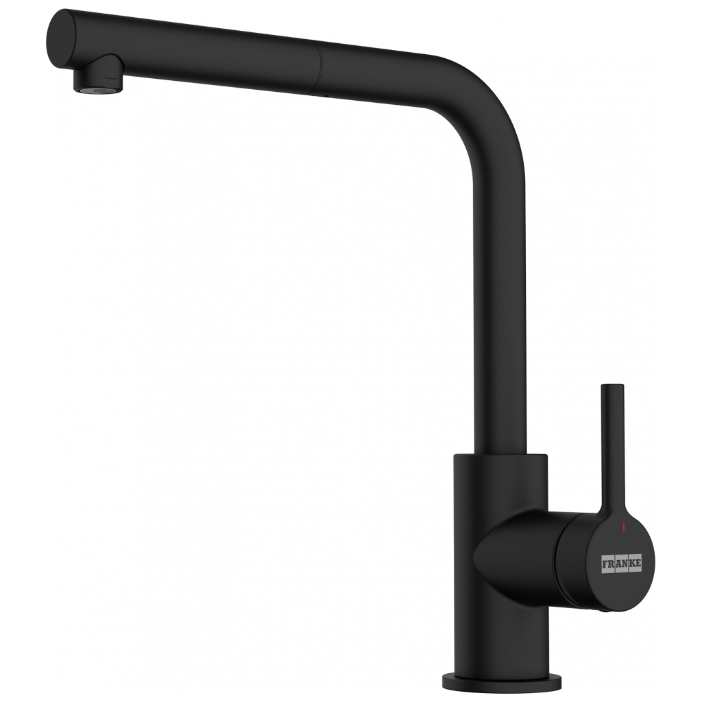 Змішувач Franke Lina L Pull Out, 254 мм , хром-чорний (115.0712.435) - зображення 1