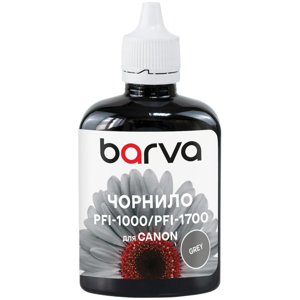 Чорнило Barva Canon PFI-1000/PFI-1700 100ml GY, pigment (C1700-980) - зображення 1