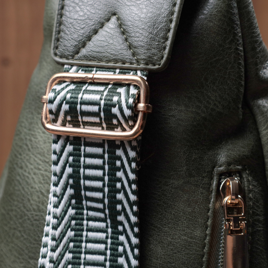 Сумка Vintage З екошкіри Зелена (22745) - зображення 11