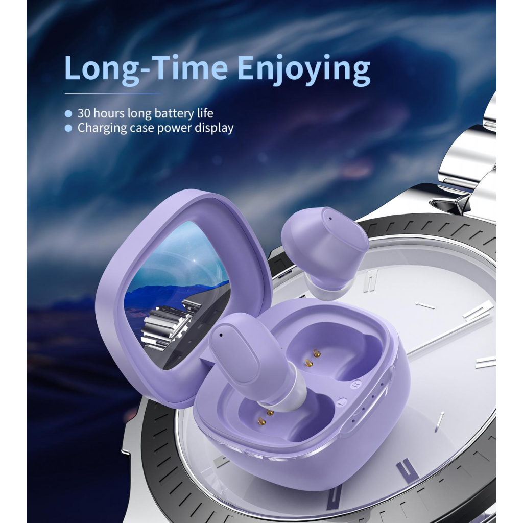 Навушники Choetech TWS Small Cube Purple (BH-T23-PU) - зображення 4