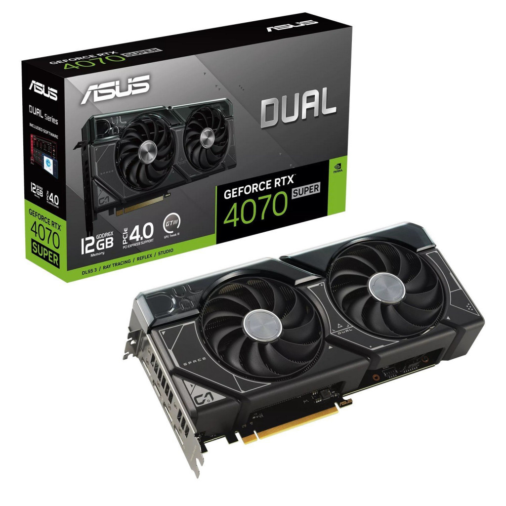 Відеокарта ASUS GeForce RTX4070 SUPER 12Gb DUAL (DUAL-RTX4070S-12G) - зображення 2