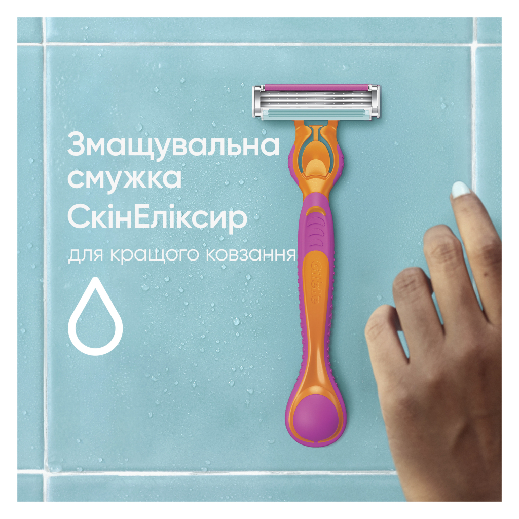 Бритва Gillette Simply Venus 3 Miami з 4 змінними картриджами (8700216878333) - изображение 4