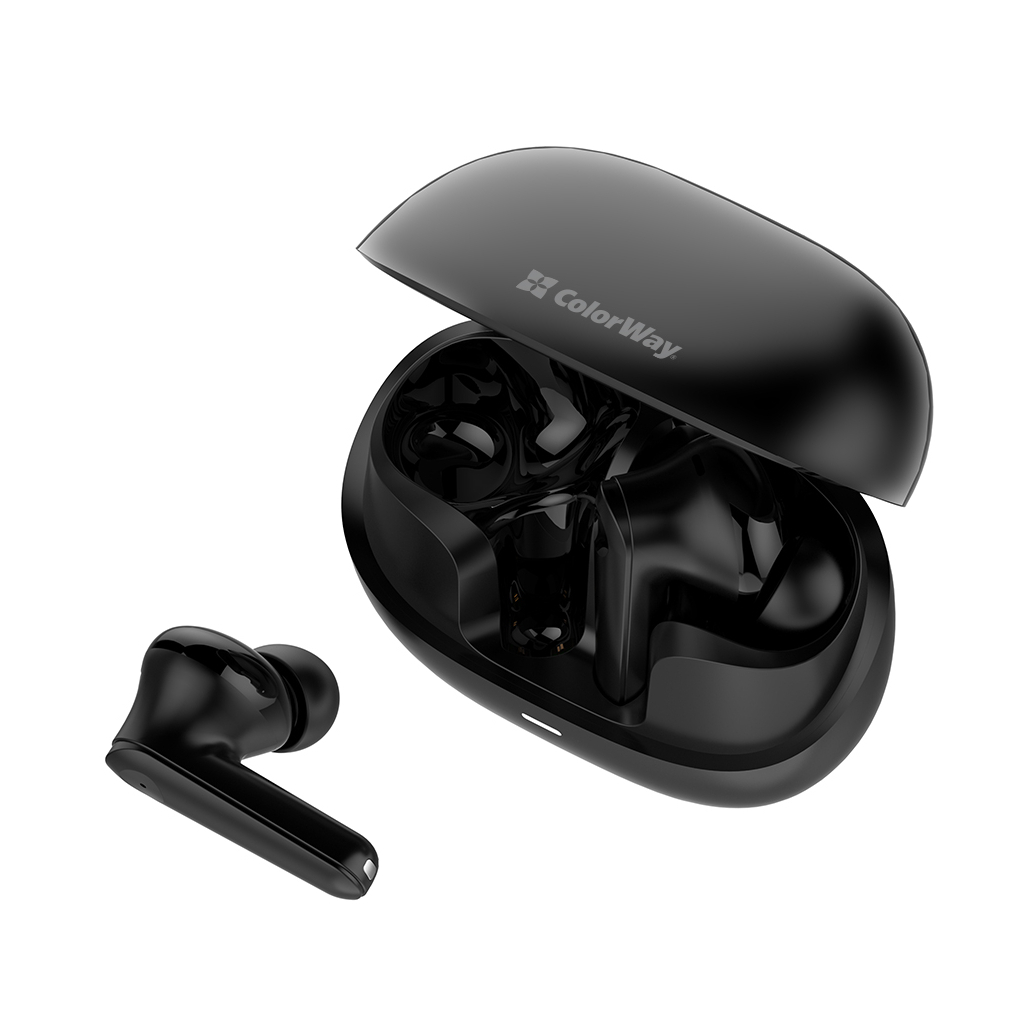 Навушники ColorWay Slim TWS-1 Earbuds Long Life Black (CW-TWS1BK1) - зображення 4