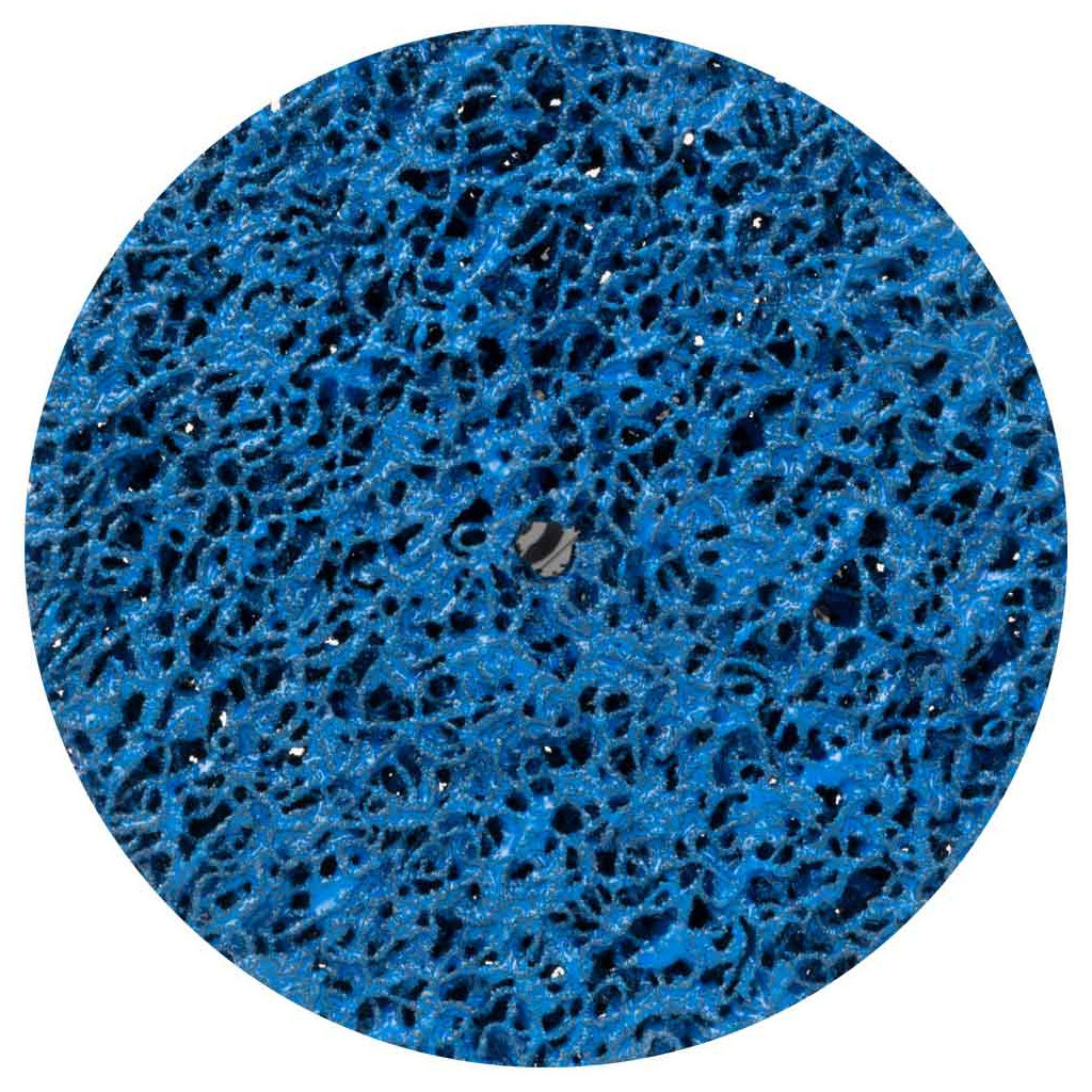 Круг зачистний Sigma з нетканого абразиву (корал) 125мм без тримача синій середня жорсткість (9175761) - изображение 1