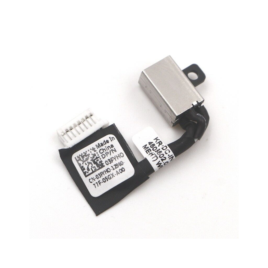 Роз'єм живлення ноутбука з кабелем Dell 03FYH0 (4.5mm x 3.0mm + center pin), 8(7)-pin, 4 см (A49117) - изображение 3