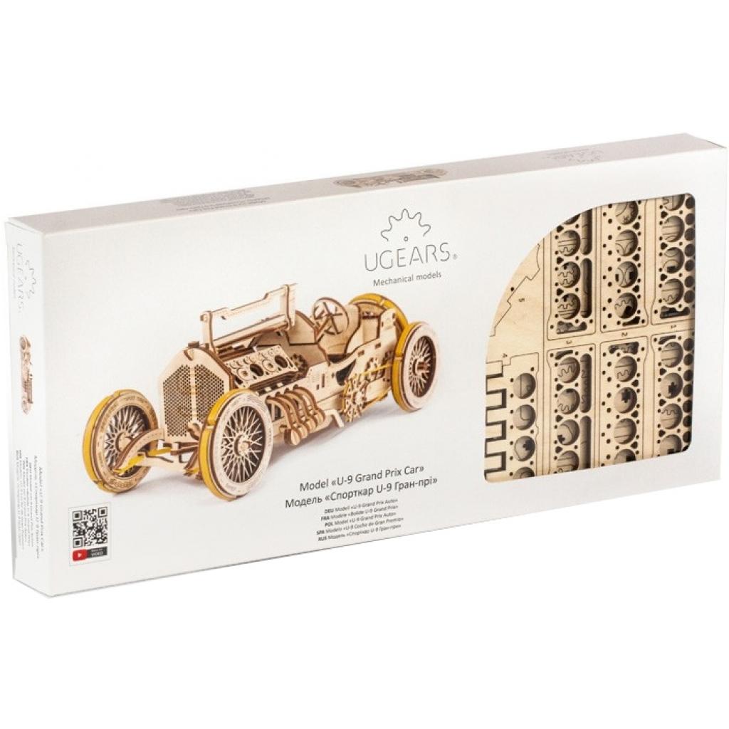 Збірна модель Ugears Спорткар U-9 Гран-прі (70044) - зображення 4