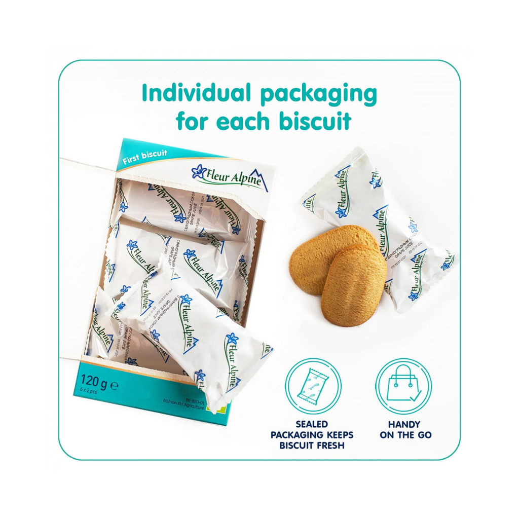 Дитяче печиво Fleur Alpine With Grape Juice, 120 г (5412916941844) - зображення 3