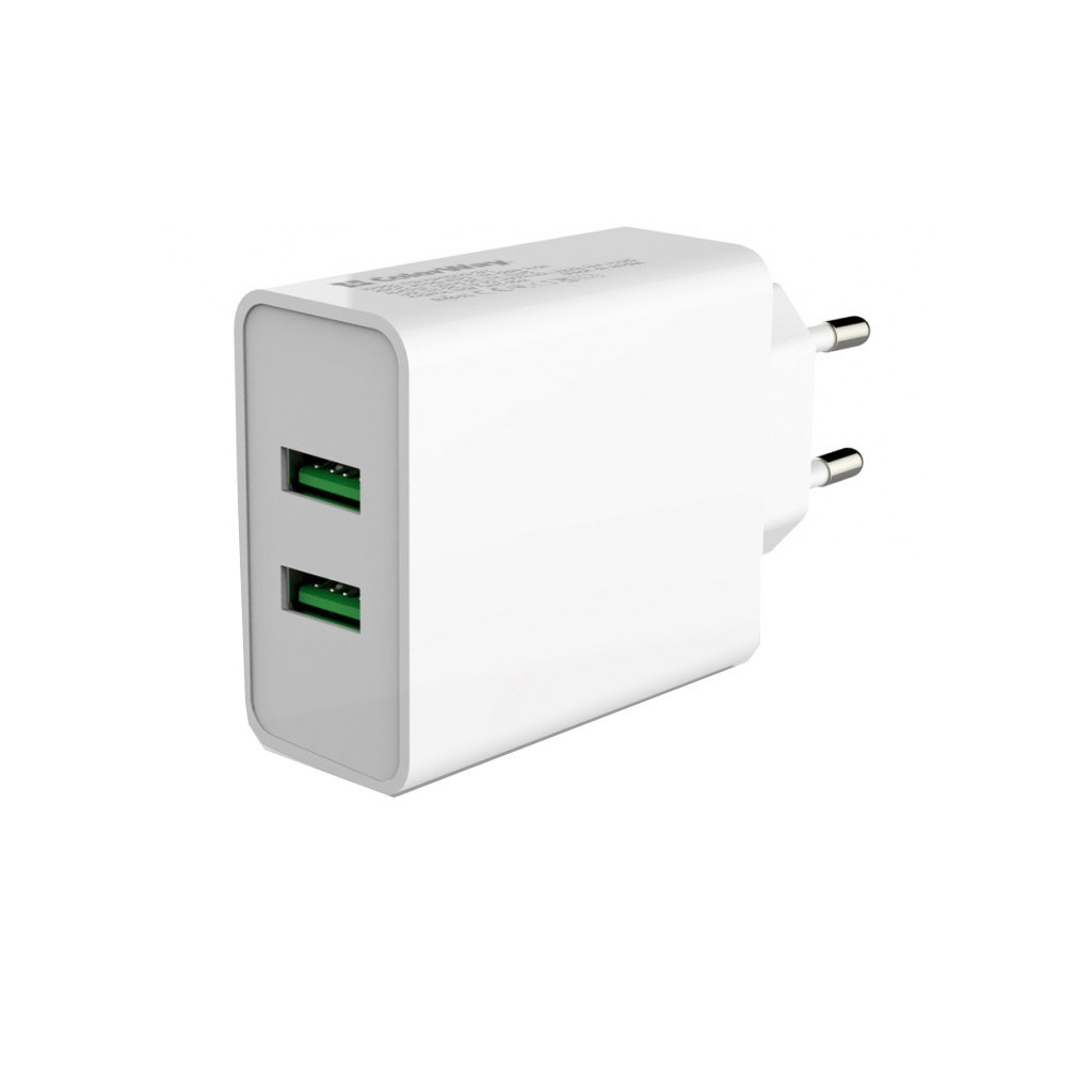 Зарядний пристрій ColorWay 2USB Quick Charge 3.0 (36W) (CW-CHS017Q-WT) - зображення 5