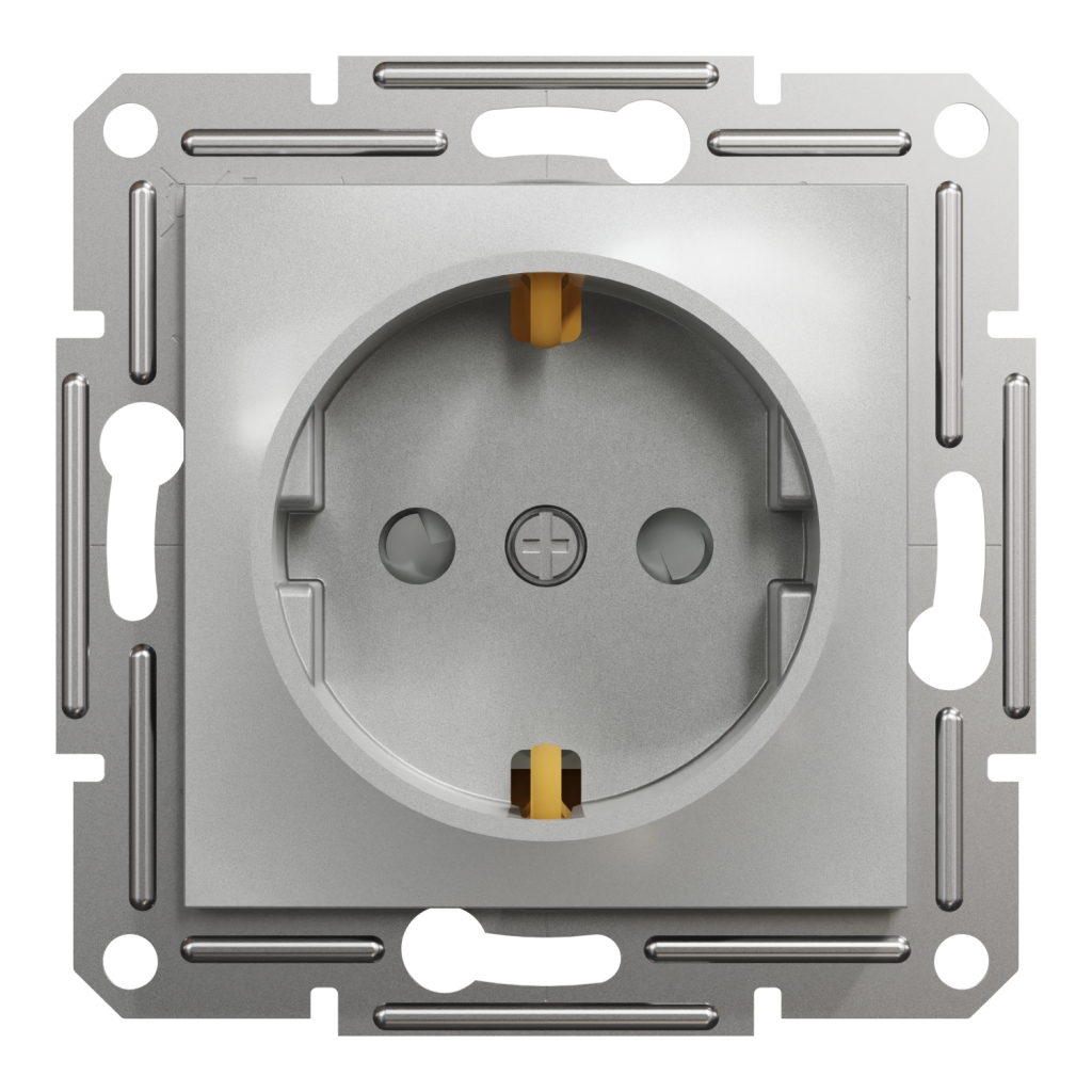 Розетка Schneider Electric ASFORA зі штор. алюміній (EPH2900261) - изображение 1