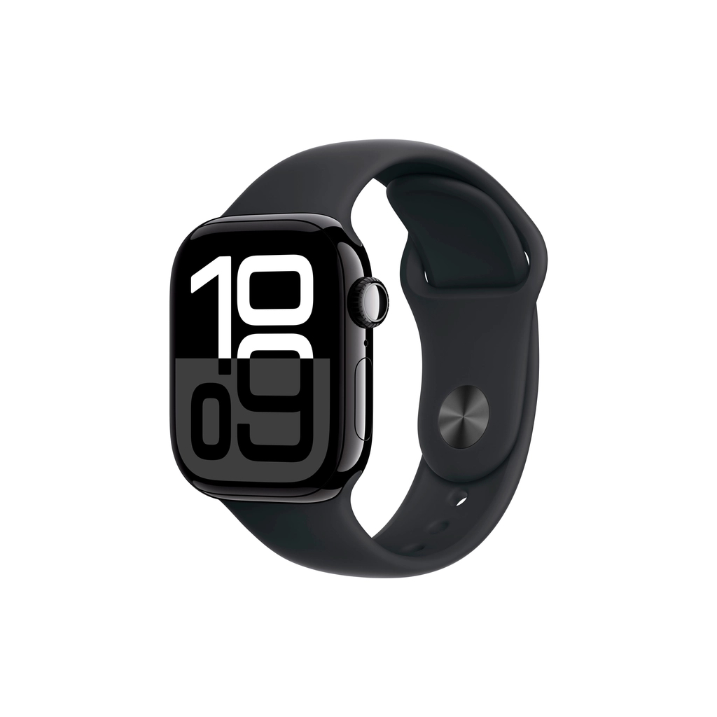 Смарт-годинник Apple Watch Series 10 GPS 42mm Jet Black Aluminium Case with Black Sport Band - M/L (MWWF3QH/A) - изображение 1