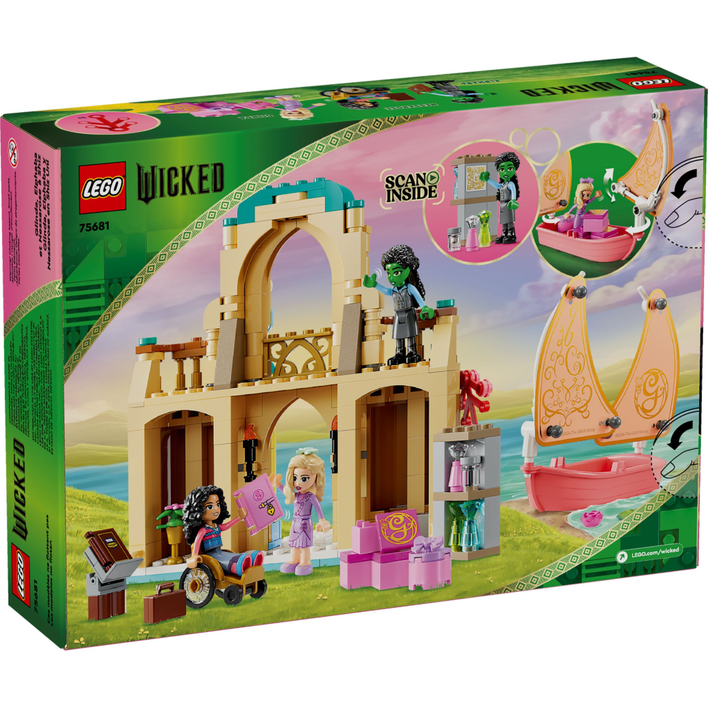 Конструктор LEGO Wicked Ґлінда, Ельфаба й Несароза в Університеті Шиз 304 детали (75681) - зображення 7
