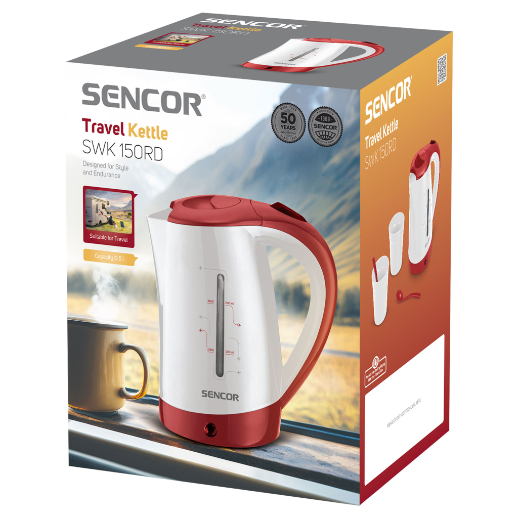 Електрочайник Sencor SWK 150 RD (SWK150RD) - зображення 3