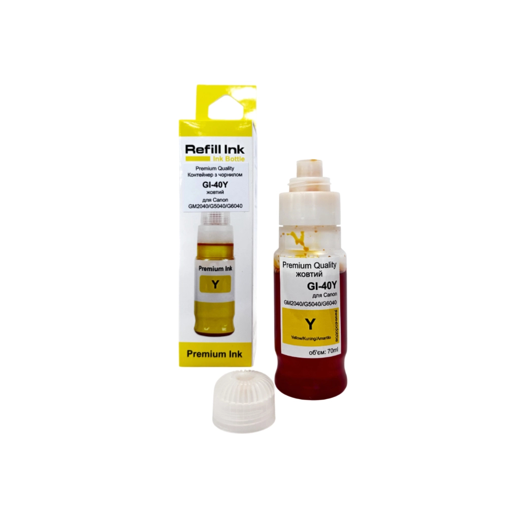 Чорнило Premium Quality Canon GI-40Y, 70ml, yelllow (70264918) - зображення 1