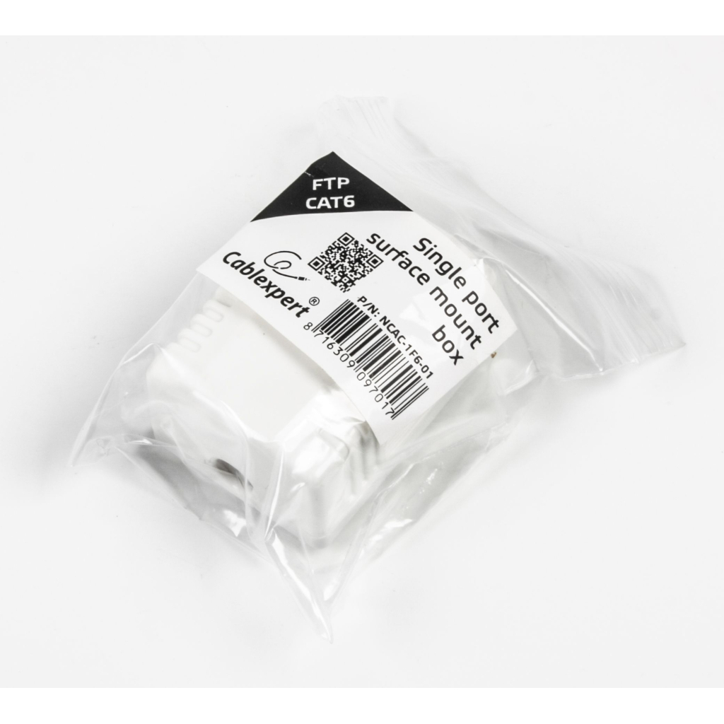Комп'ютерна розетка Cablexpert RJ45x1 FTP, cat.6 (NCAC-1F6-01) - зображення 2