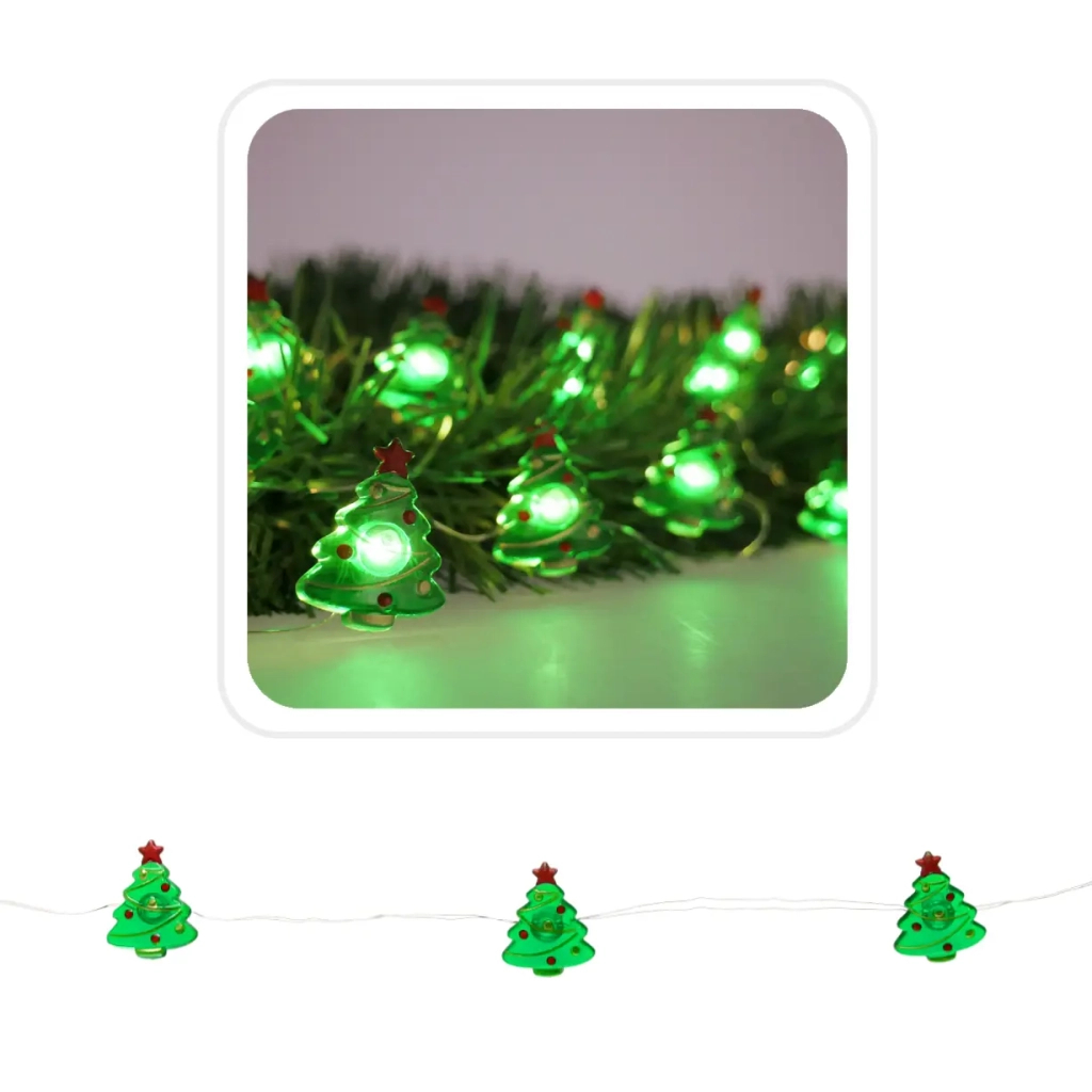 Гірлянда Chomik Ялинка струна 2,2 м, 20 LED теплий білий, 2АА (5900779854192) - зображення 3
