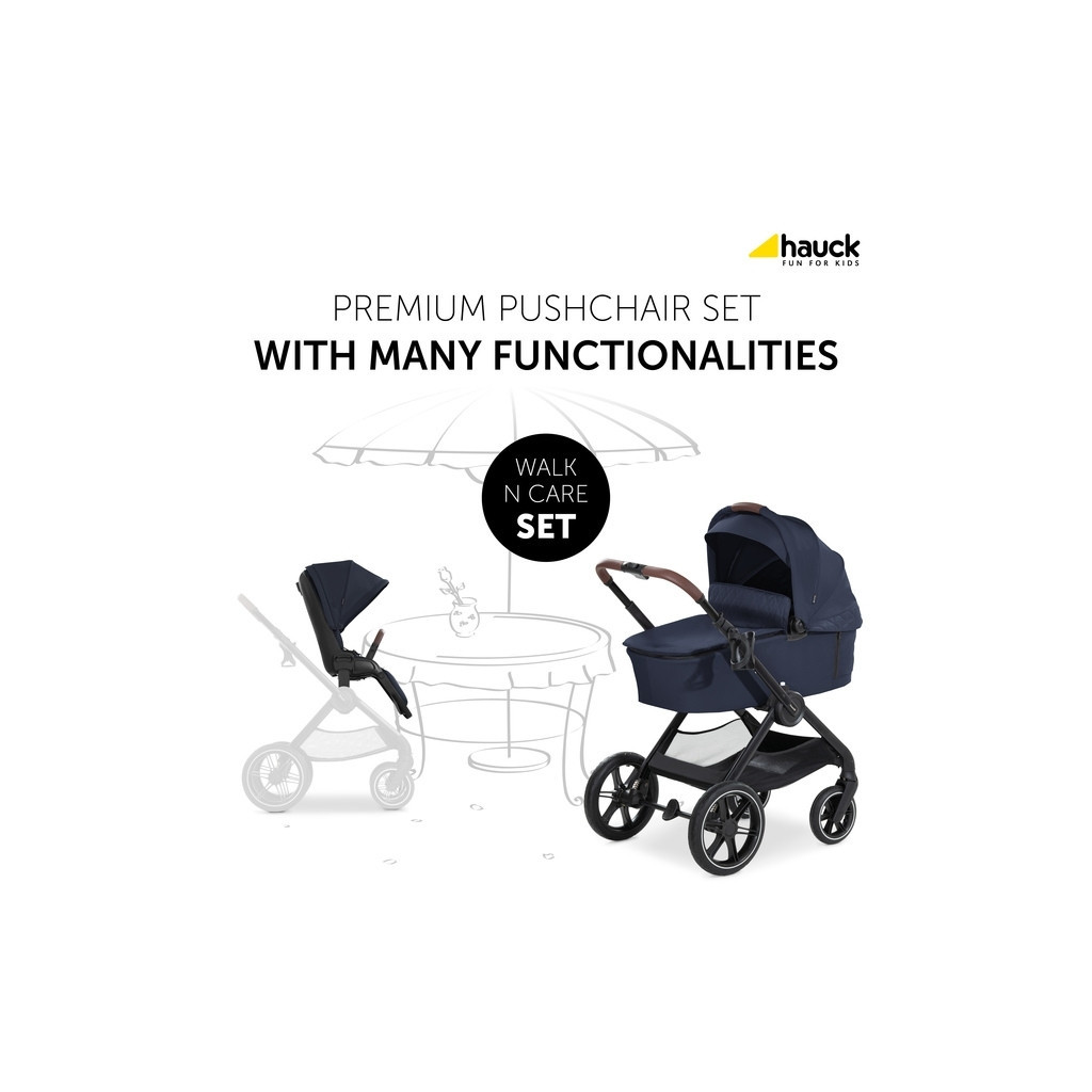 Коляска Hauck 2 в 1 Walk N Care (Dark Navy Blue) (16545-4) - зображення 11