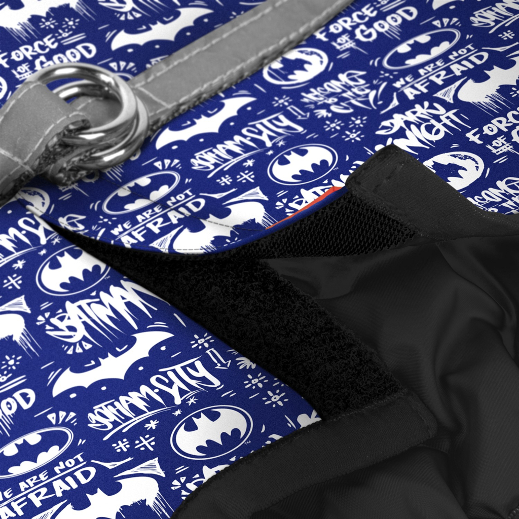 Шлея для собак WAUDOG Clothes з QR паспортом "Бетмен біло-блакитний" XS1 (1001-4001) - зображення 3