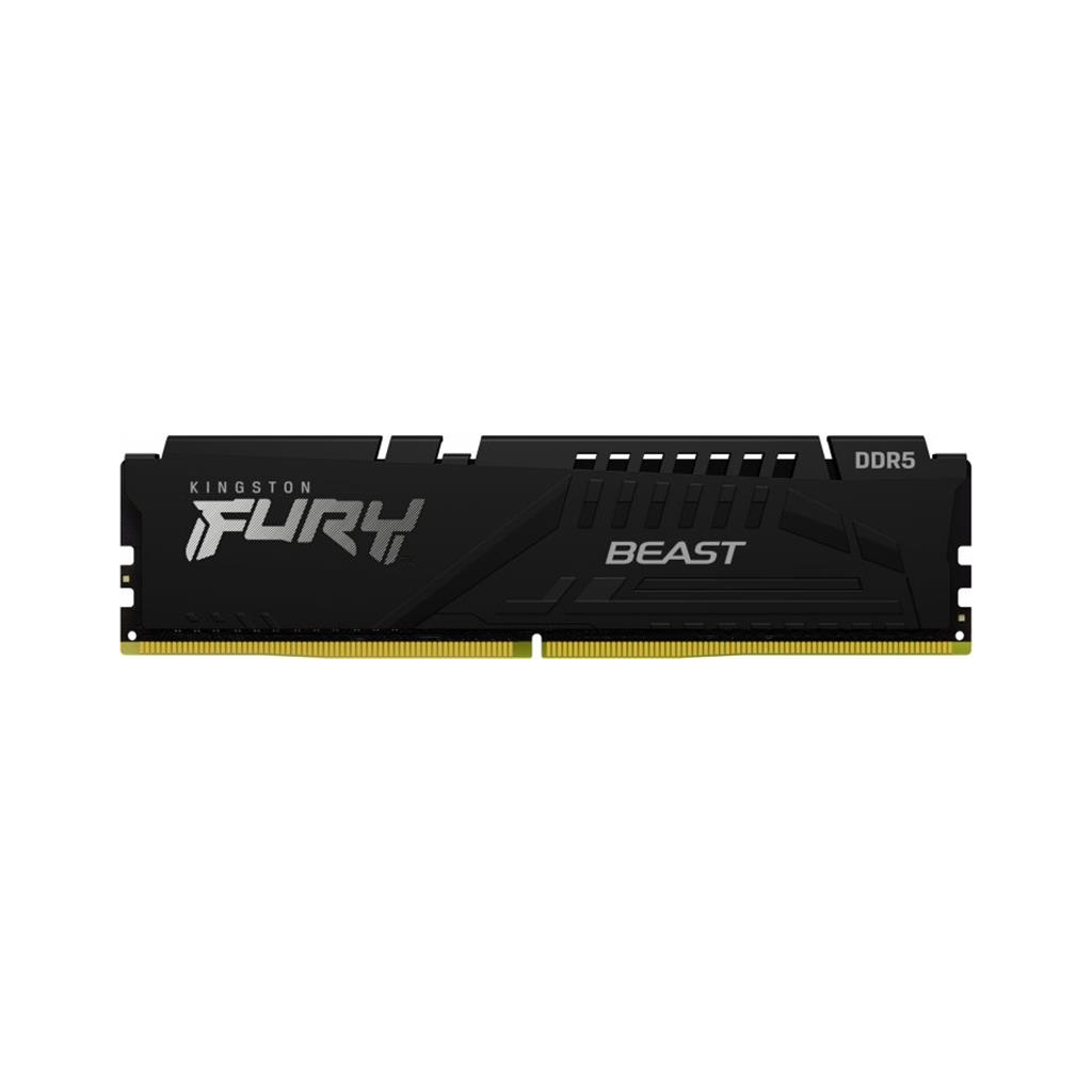 Модуль пам'яті для комп'ютера DDR5 64GB (2x32GB) 5600 MHz Fury Beast Black Kingston Fury (ex.HyperX) (KF556C36BBE2K2-64) - зображення 3