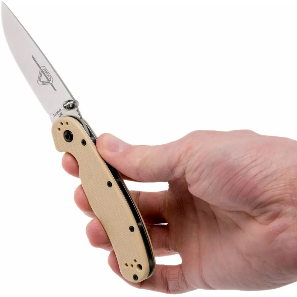 Ніж Ontario Knife RAT II D2 Desert Tan (ON8828DT) - зображення 5