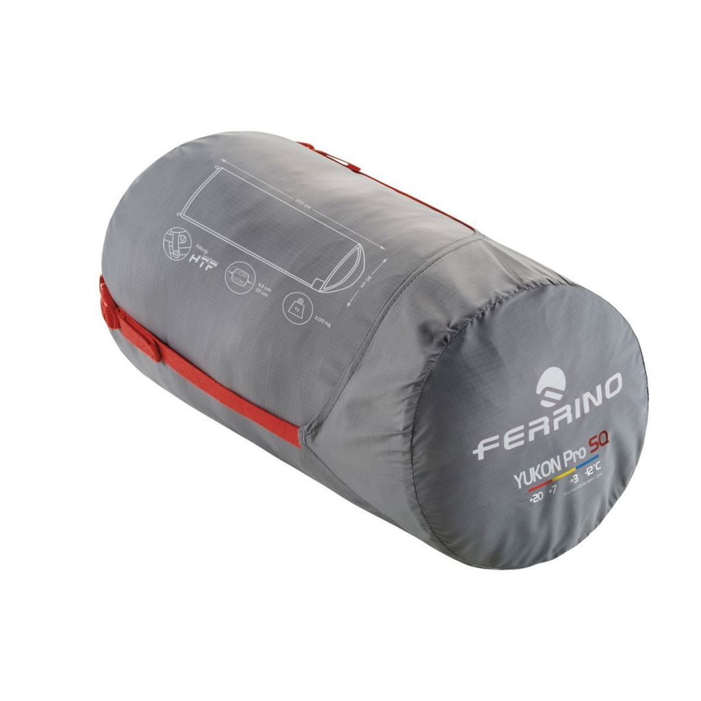 Спальний мішок Ferrino Yukon Pro SQ +3°C Red (86360NRR) (931767) - зображення 2